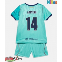 Camiseta Barcelona Karim Adeyemi #14 Tercera Equipación para niños 2026-27 manga corta (+ pantalones cortos)